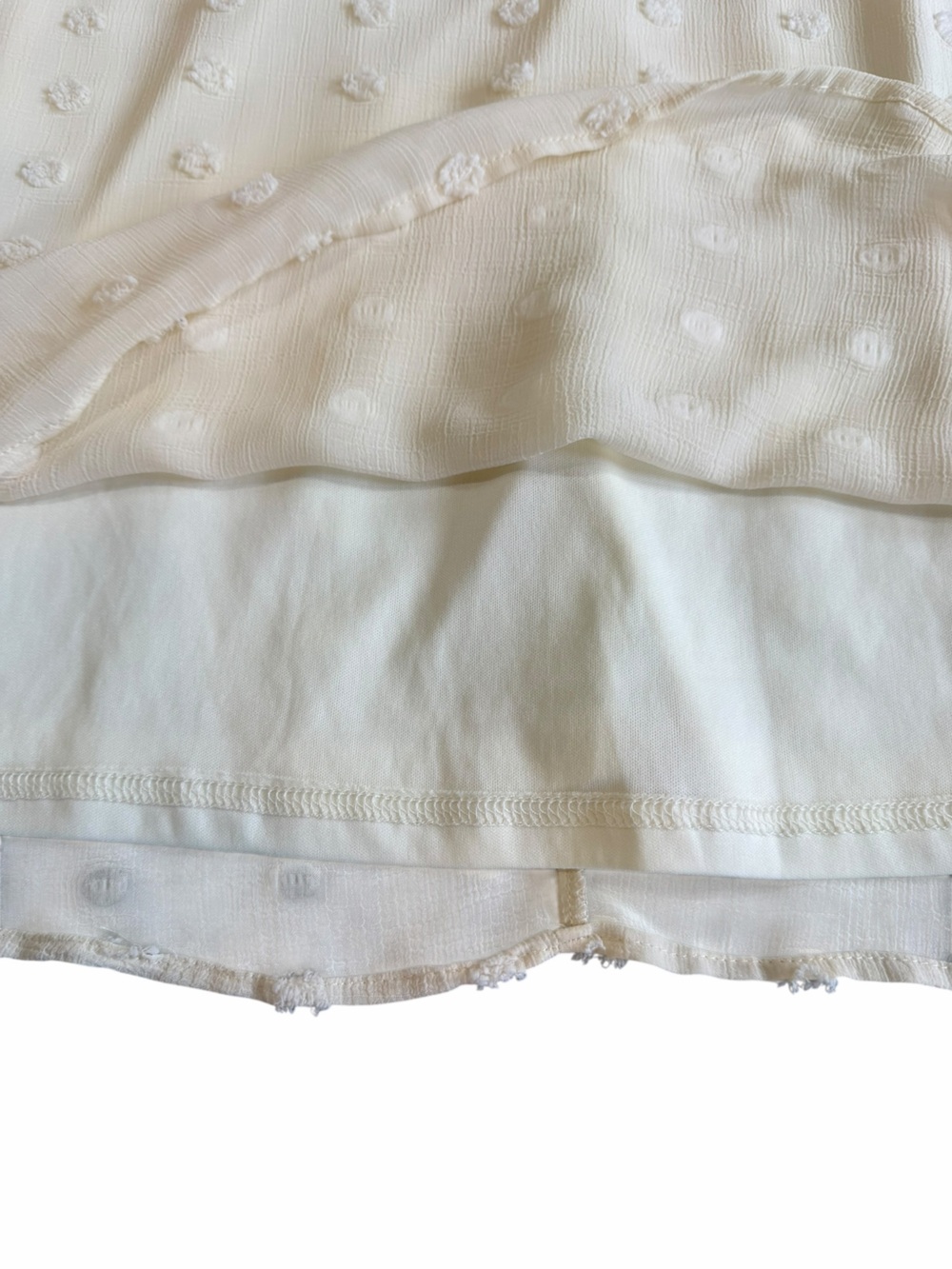 Listicle White Swiss‎ Dot Midi Dress – Fully Lined Cottagecore Sundress - Picture 4 of 11